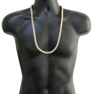 14k Gold 8mm 20" Tennis Chain